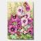 Designart - Hollyhocks In Evening Glow - Traditional Premium Canvas Wall Art